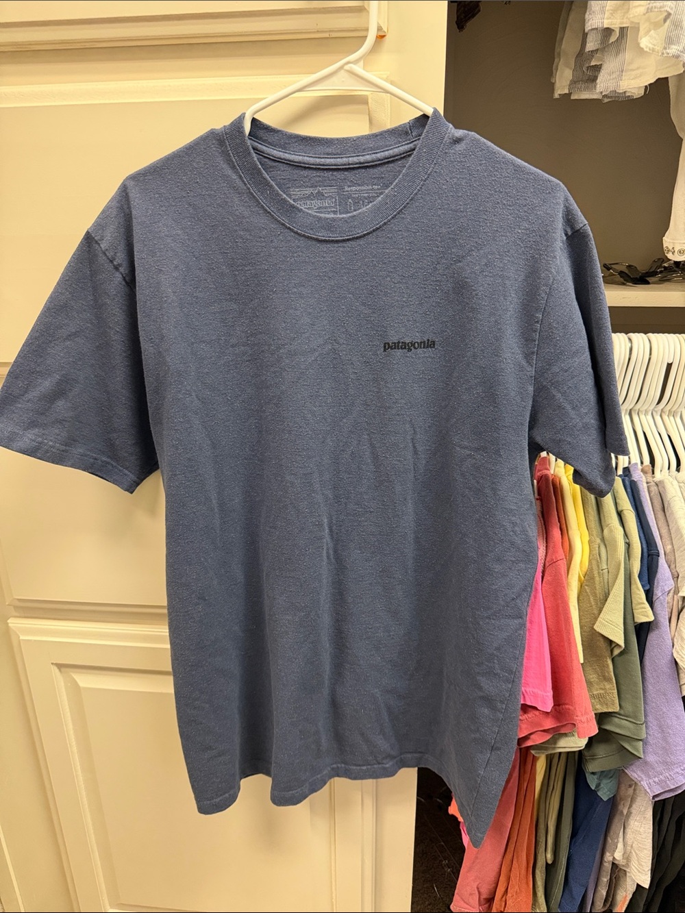 Patagonia Short Sleeve Crewneck T‑Shirt — Dusty Blue